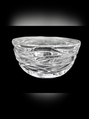 1999 EMIL BROST FOR TIFFANY AND CO LARGE CRYSTAL BOWL RARE